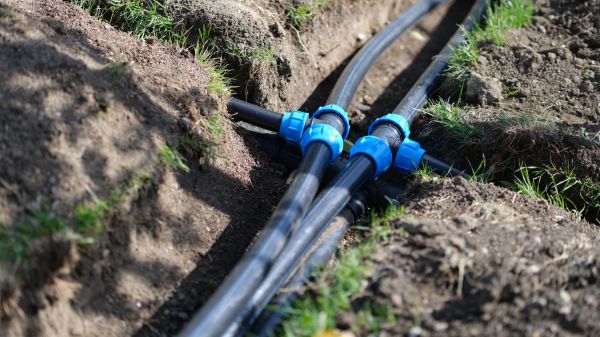 Underground Water Line Installation in Hamburg